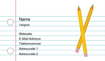 Kinderbetreuung & Bildung Visitenkarte 836