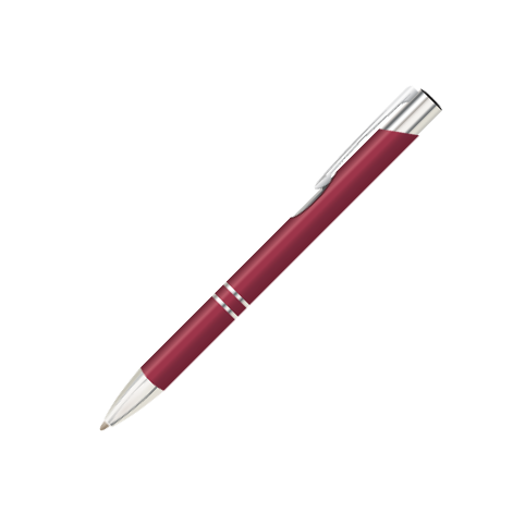 Metal Laser-Engraved Pens - Dark Red Matte