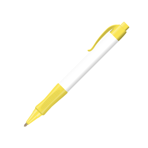 Grand stylo avec grip confort - Jaune