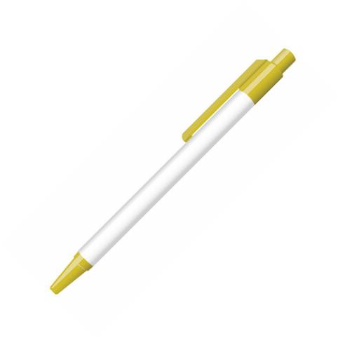 Stylo clic à bille - Jaune