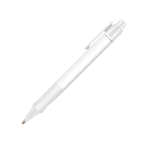 Stylos antimicrobiens ergonomiques - Blanc