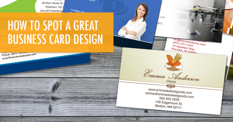 How to Spot a Great Business Card Design