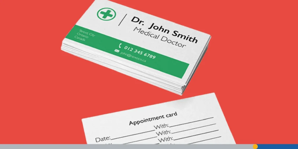 Medical business card. 