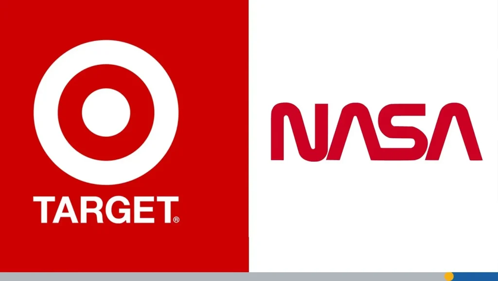 Target and Nasa’s logos.