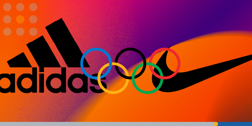 Adidas, Olympics, and Nike logos