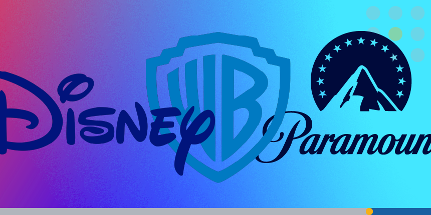 Disney, Warner Bros., and Paramount logos