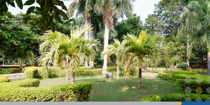 A very relaxing view of a green and beautiful park.