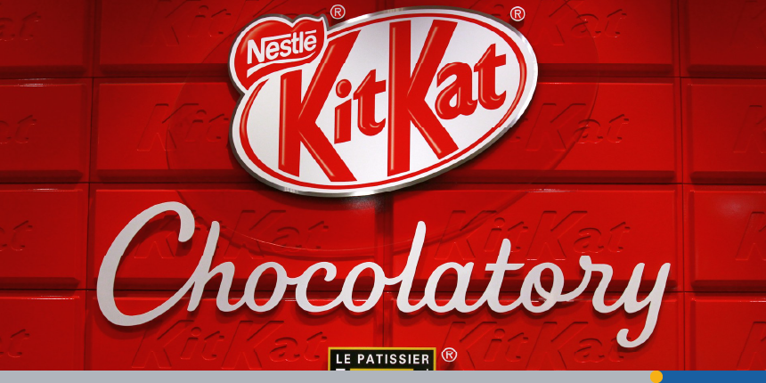 The logo for the KitKat chocolate biscuit whose font underwent changes recently.