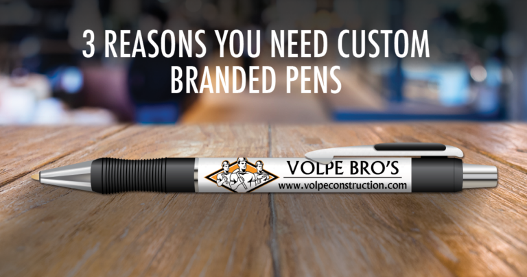 branded pen with logo