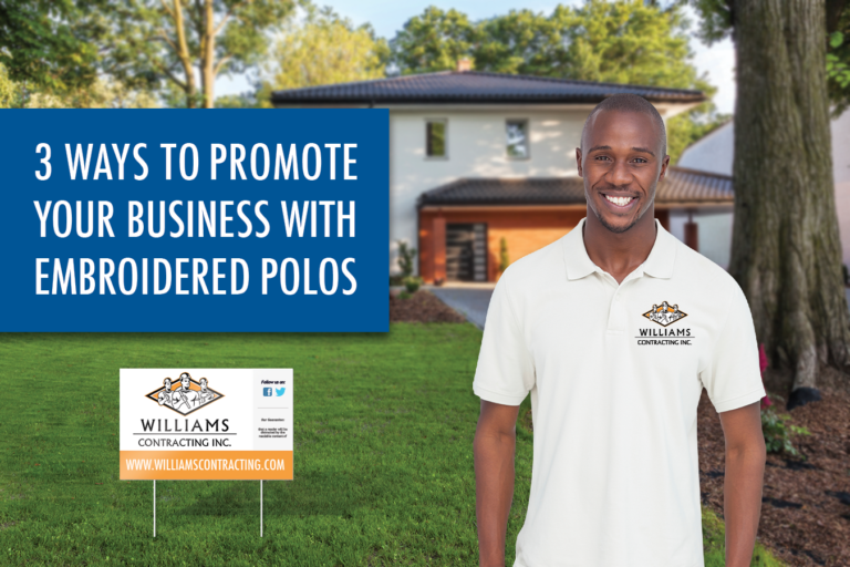 ways to promote your business with embroidered polos