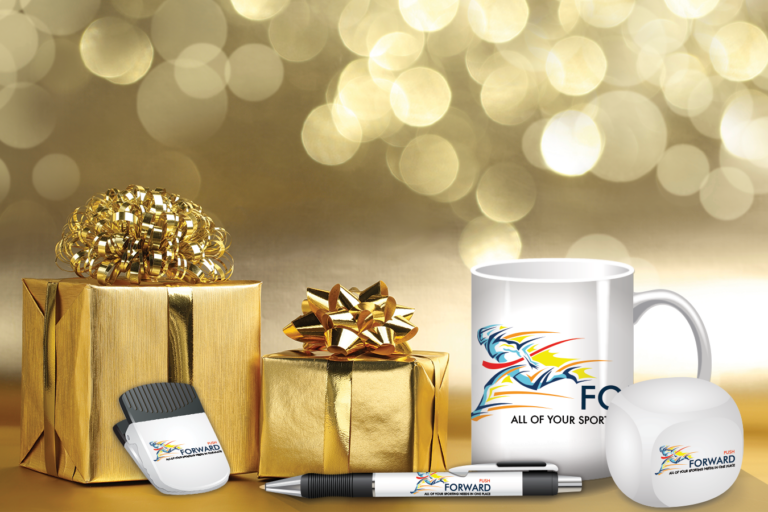 branded office supplies as holiday gifts