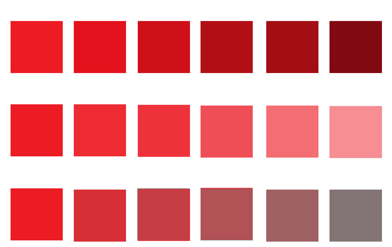 examples of shade, tint, and tone