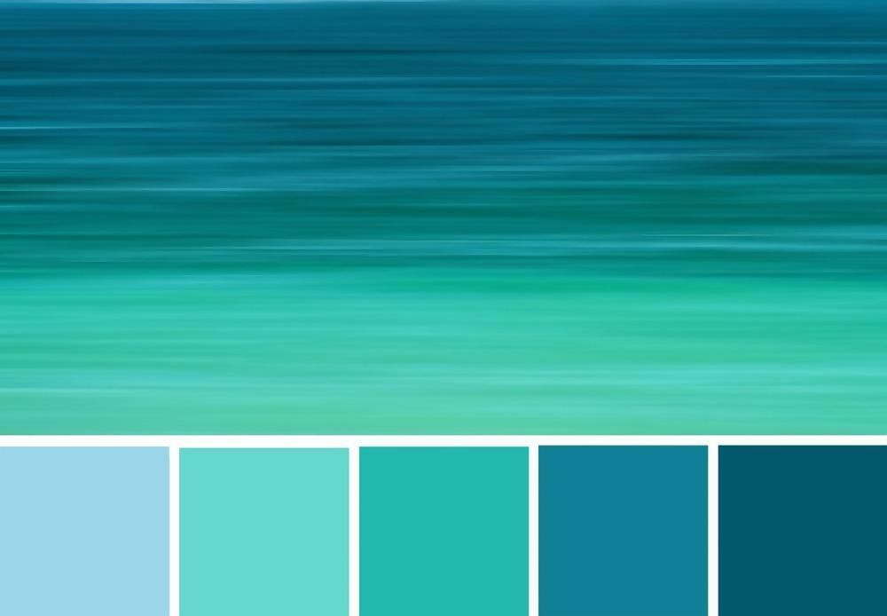 Combinações de cores em tons de azul