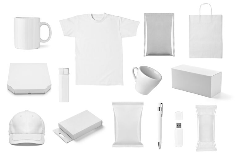 variety of white-colored promotional products