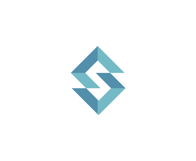 Geometric S shaped logo