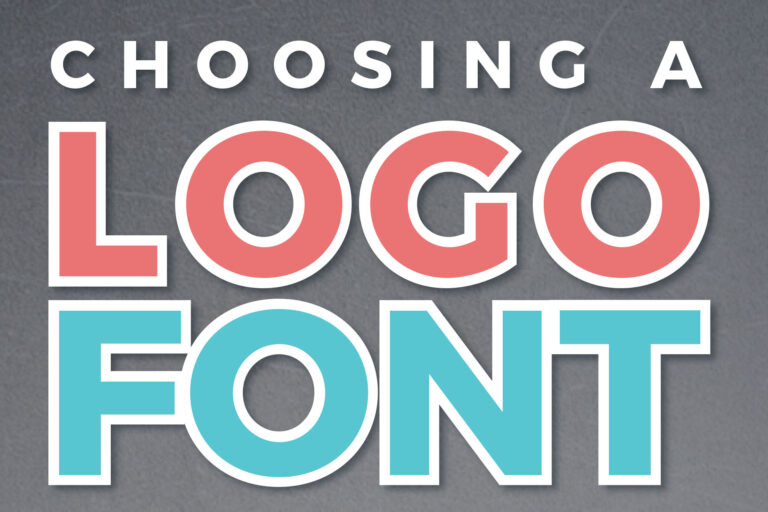 Choosing a Logo Font infographic